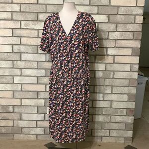 Another thyme maxi dress size 20 women padded shoulder floral